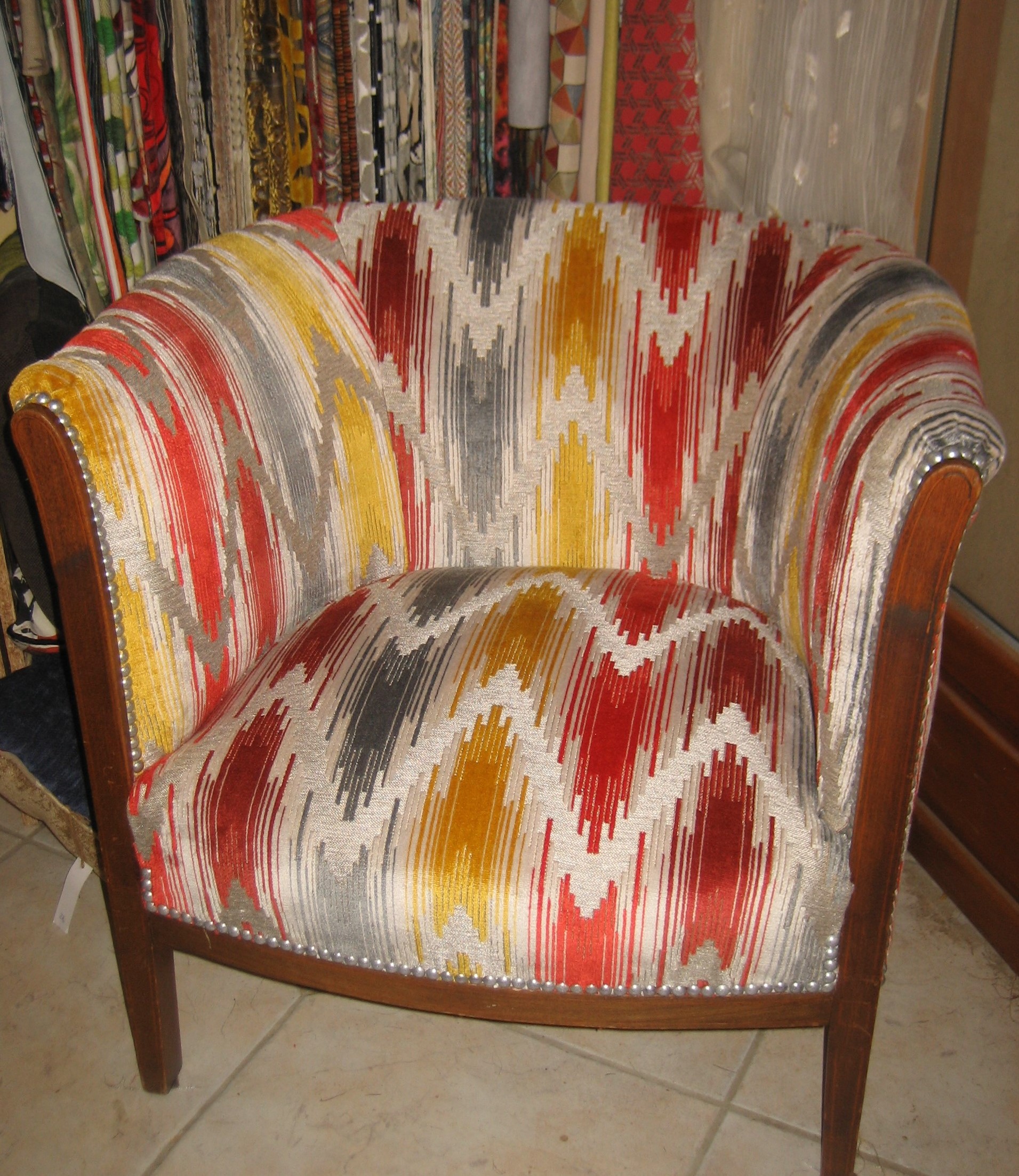 Fauteuil tonneau Colelction Tournesol