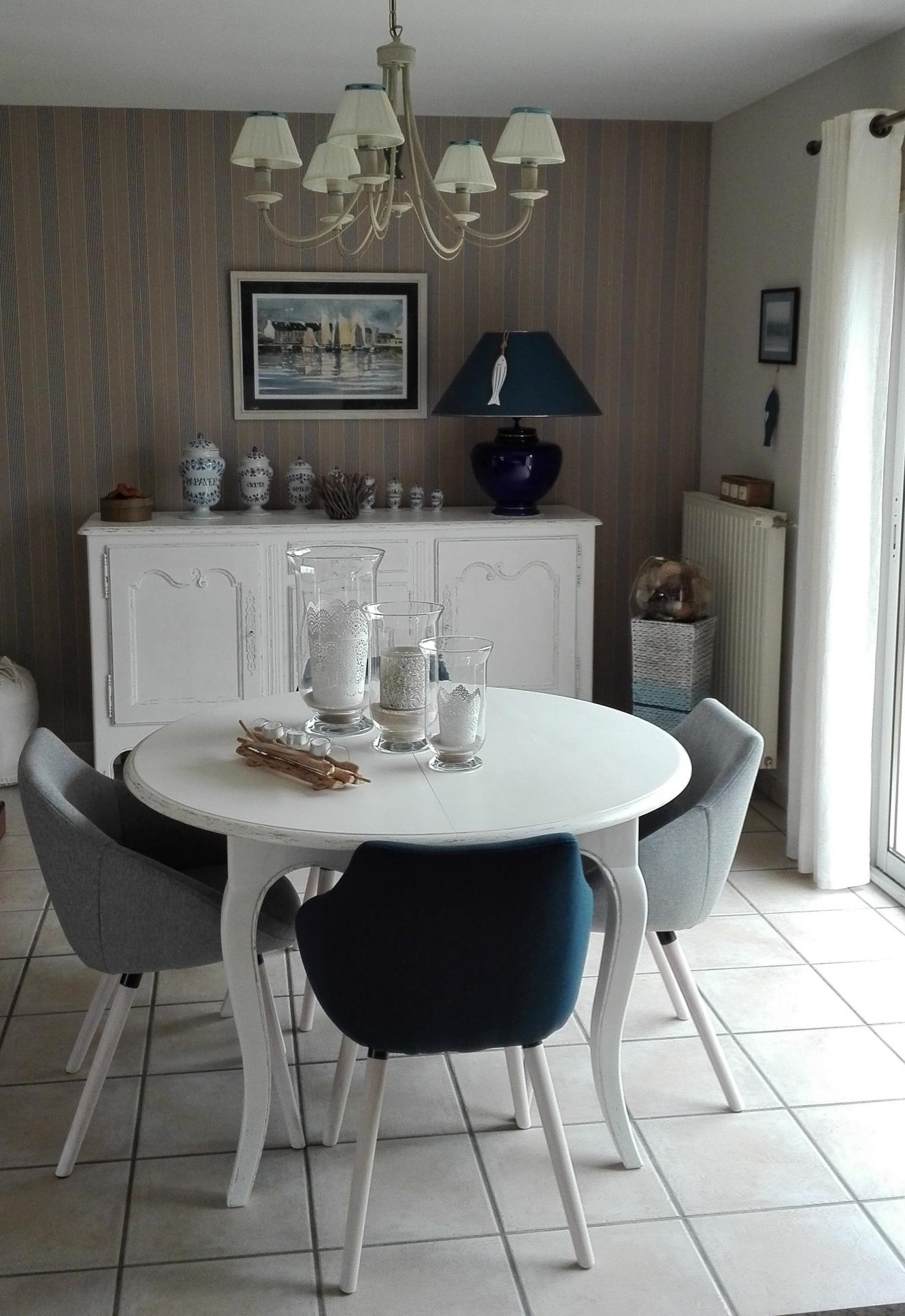 Table et chaises Shabby Chic