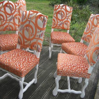 Chaises louis iv refaites