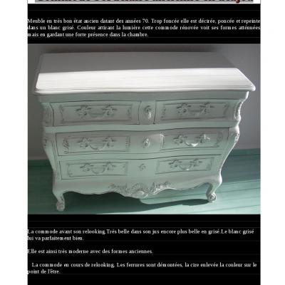 Commode bordelaise en acajou massif