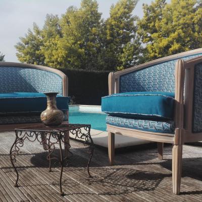 Paire fauteuils tonneau